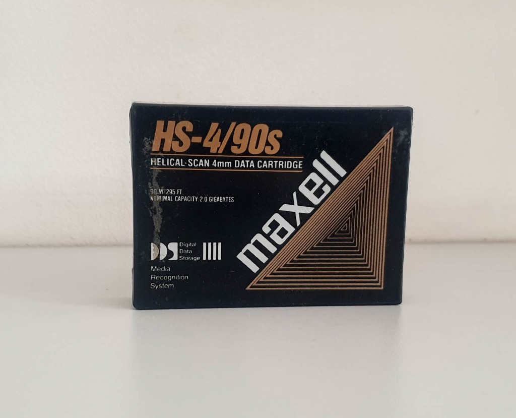 Kaseta Maxell HS4 90s 4mm Data Cartridge DAT DDS MDS 2G 90m