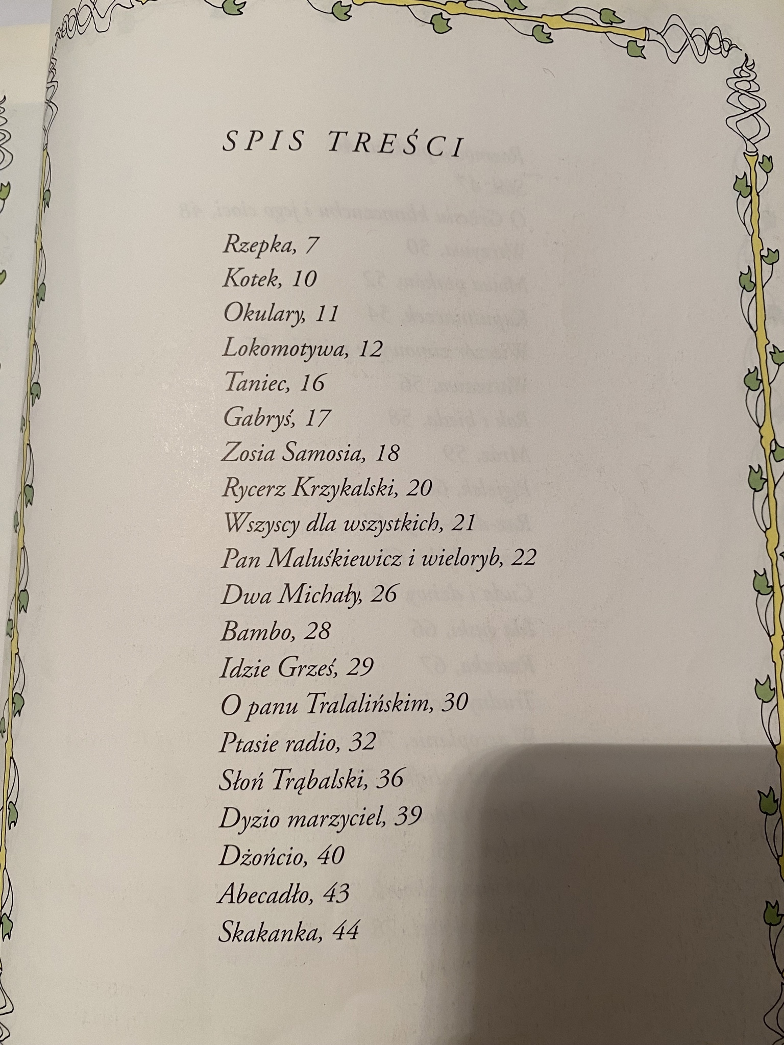 Julian Tuwim Wiersze Dla Dzieci Spis