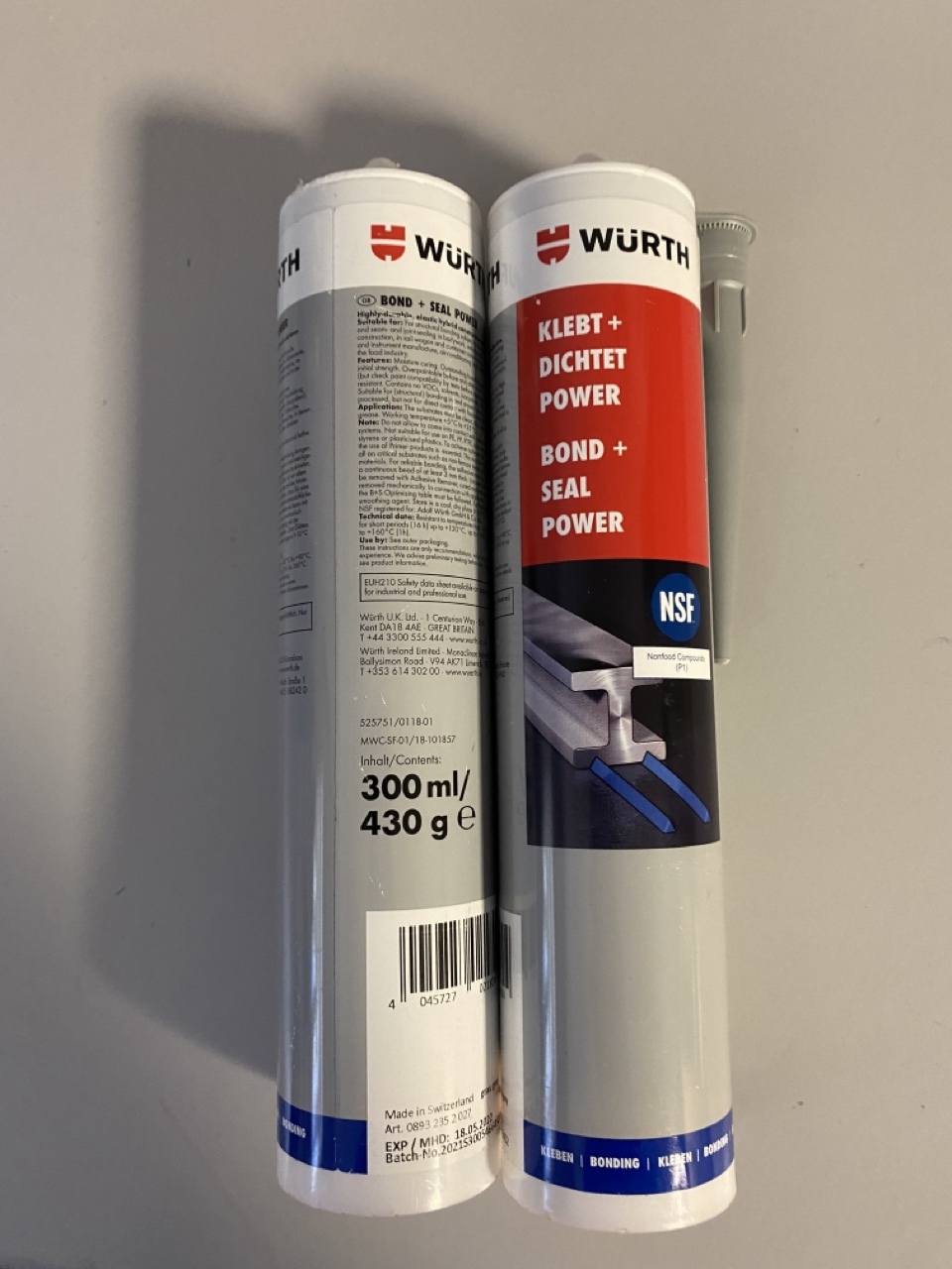 KLEJ STRUKTURALNY Wurth BOND AND SEAL POWER Ścinawa Kup teraz na