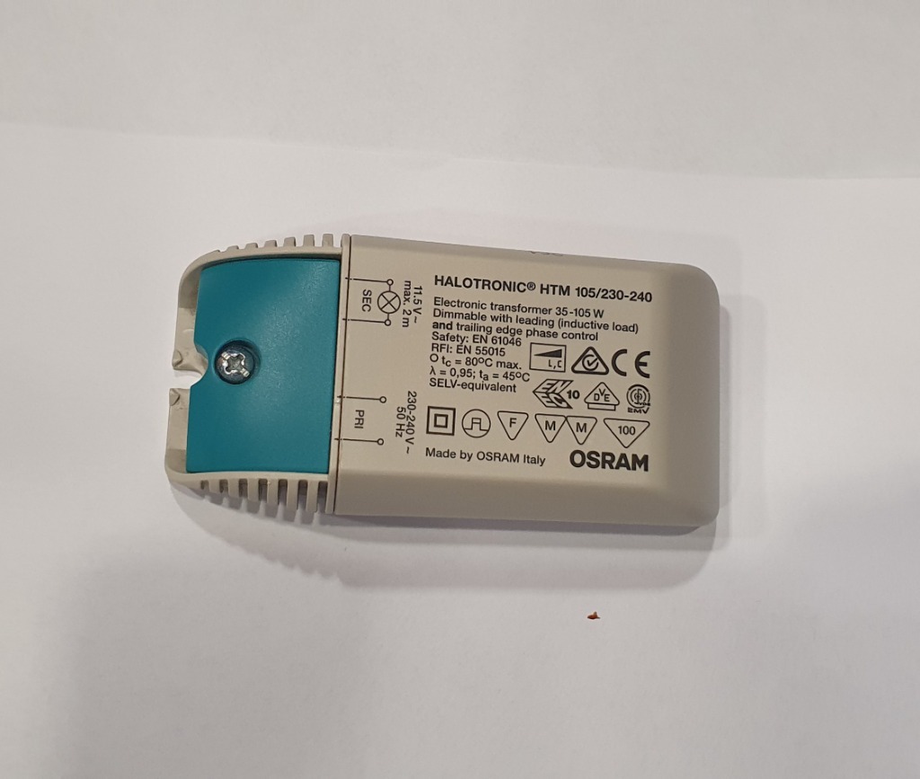 2x ZASILACZ OSRAM HALOTRONIC HTM 105/230-240 | POCZESNA | Kup teraz na ...