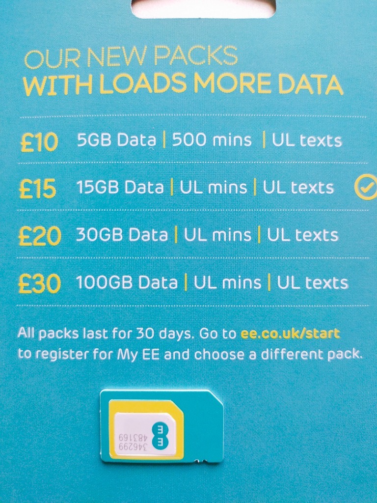 Aktywna UK karta SIM EE roaming Europa Szwajcaria Gołdap Kup teraz