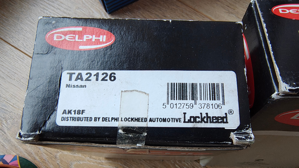 DELPHI TA2126 КОМПЛЕКТ 2 ШТ 