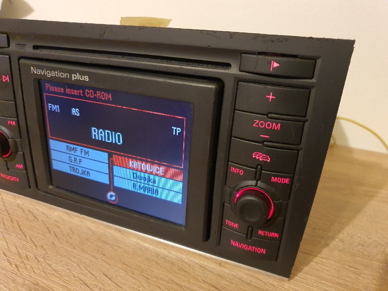 Radio samochodowe Audi Navigation CD A4 B6 + kod Parzymiechy Kup teraz na Allegro Lokalnie