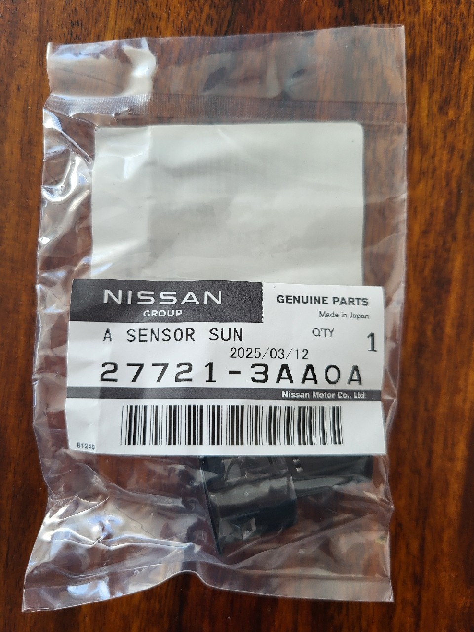 ДАТЧИК NASLONECZNIENIA SUNLOAD 27721 3AA0A 277213AA0A 27721-3AA0A NISSAN 