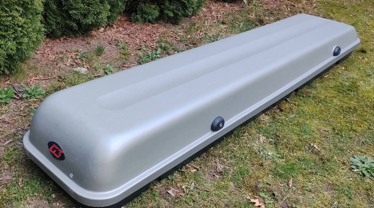 БАГАЖНИК CARGO 2, G3 ITALY, ДУЖЕ ДОВГІ NA ЛИЖІ I WEDKI 280L. DO GARAZU SUV 
