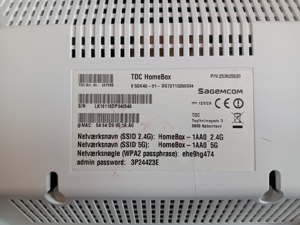Router Wifi TDC Homebox V5DK4501 z Danii Poznań Licytacja