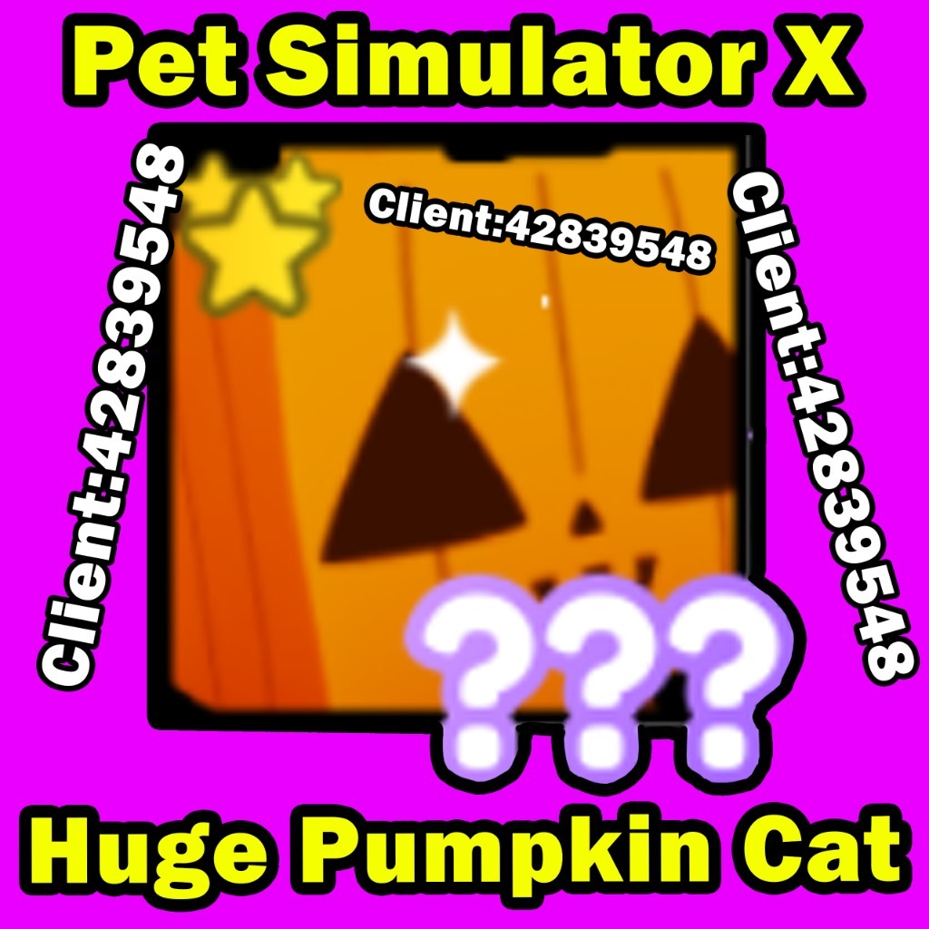 Exclusive Huge Pumpkin Cat Pet Simulator X Wrocław Kup teraz na