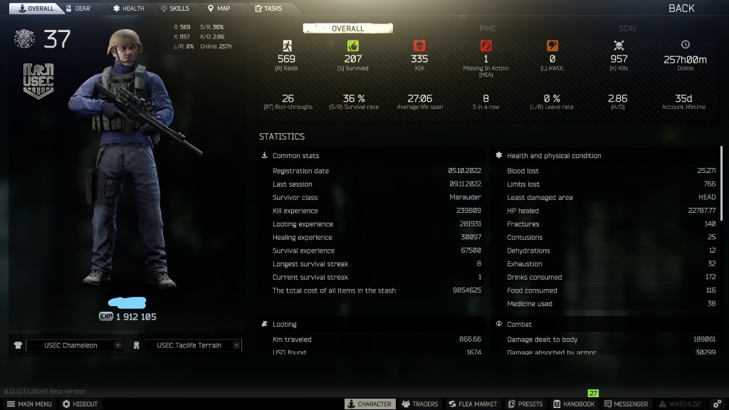 KONTO ESCAPE FROM TARKOV 37 LVL EPSILON Drezdenko Kup teraz na