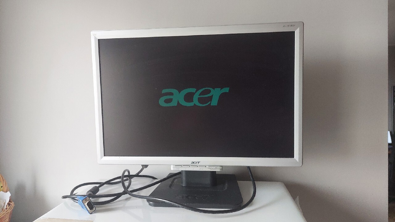 Monitor LCD Acer AL1916W 19" z kablami Warszawa Kup teraz na