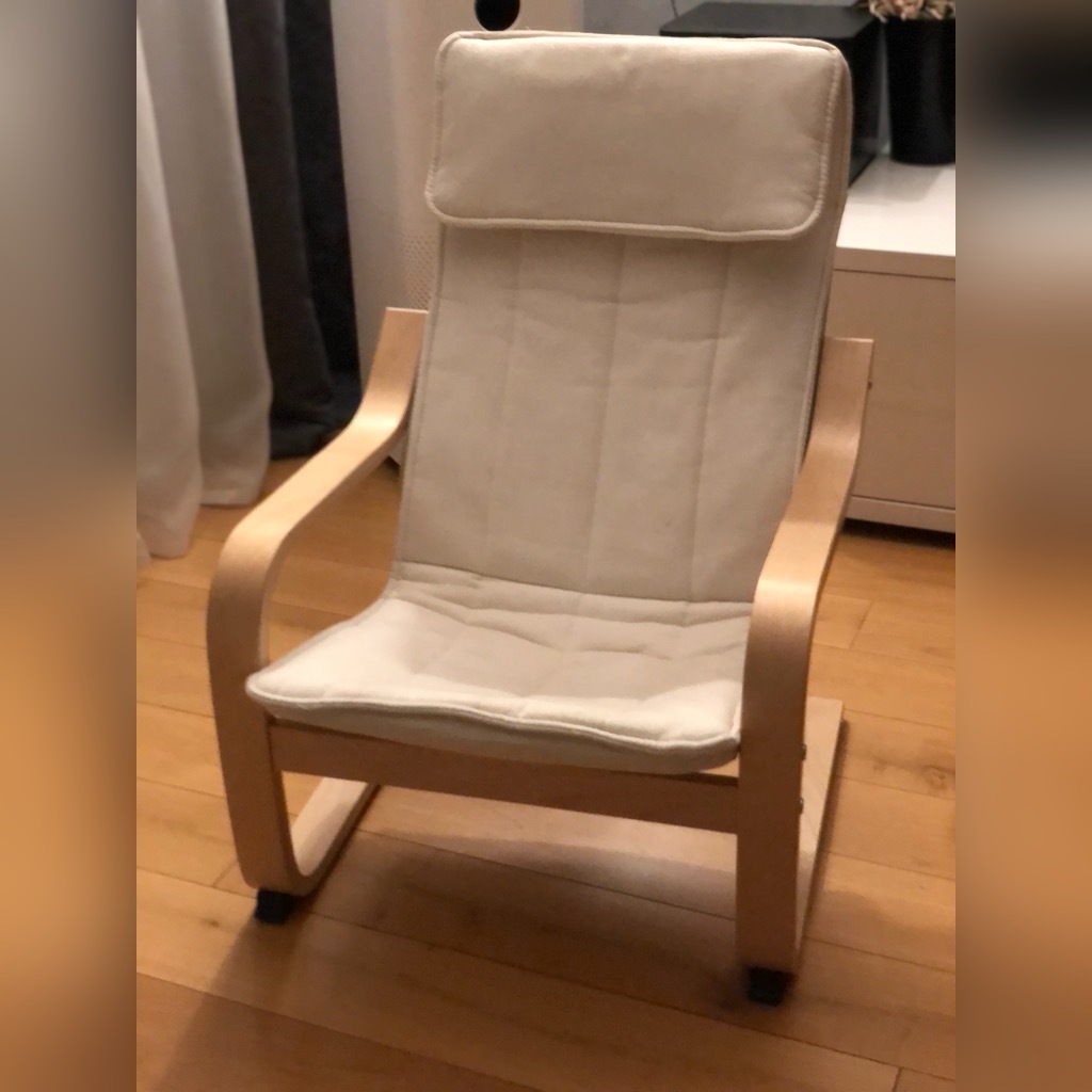 Fotel ikea pello poang dziecięcy jak nowy Warszawa Kup teraz na