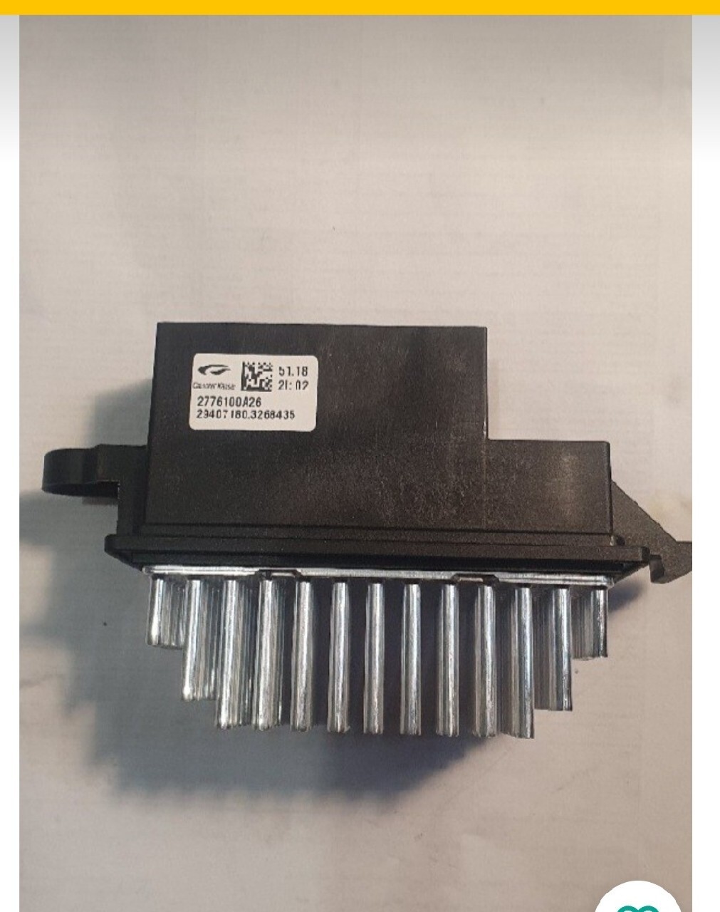 REZYSTOR OPORNIK WENTYLATORA RENAULT 271502874R | WARSZAWA | Kup teraz ...