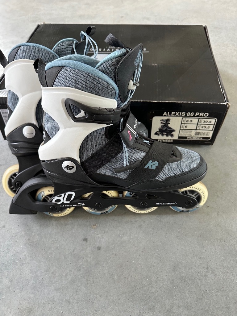 Pattini In Linea K2 Alexis 80 Donna - Nero-Arancio, Ruote 80mm, ABEC-5, SoftBoot Comfort - Foto 8