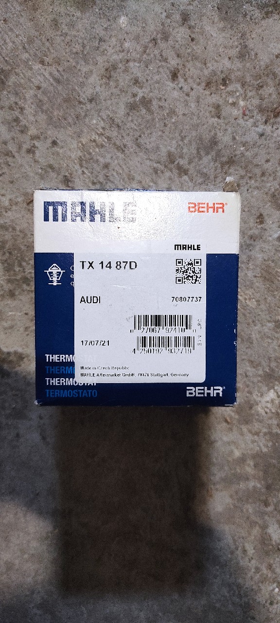 ТЕРМОСТАТ MAHLE TX14 87D НОВИЙ AUDI A4 