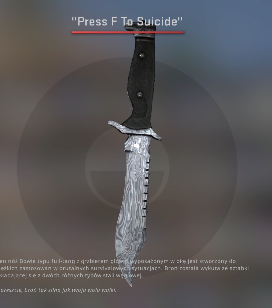 Nóż kosa cs go Nóż Bowie | Stal damasceńska | Przasnysz | Kup teraz na ...