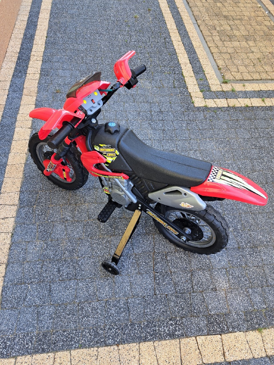 Feberberrider Cross Elektromotorrad Für Kinder - Mehrfarbig Mit Helm