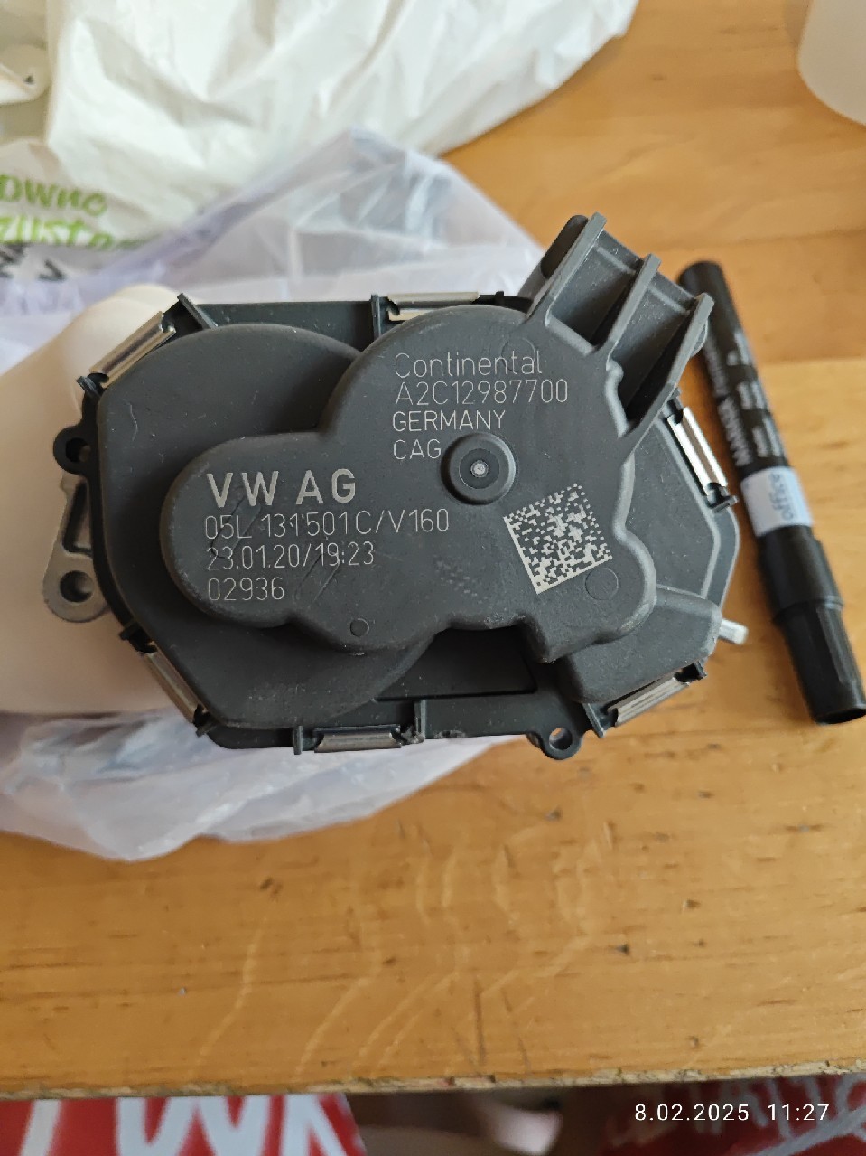 ДРОСЕЛЬНА ЗАСЛІНКА 05L 131501C/V160 