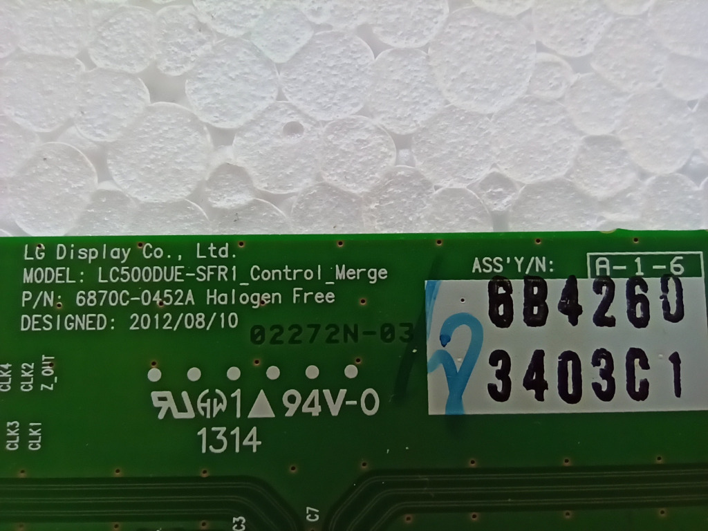 T-CON 6870C-0452A z LG 42", LC420DUE (SF)(U1) | Myślenice | Kup teraz ...