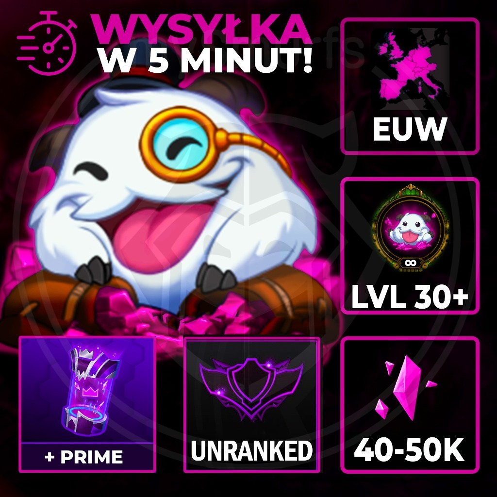 Lol Smurf 40K BE EUW + Prime Gaming