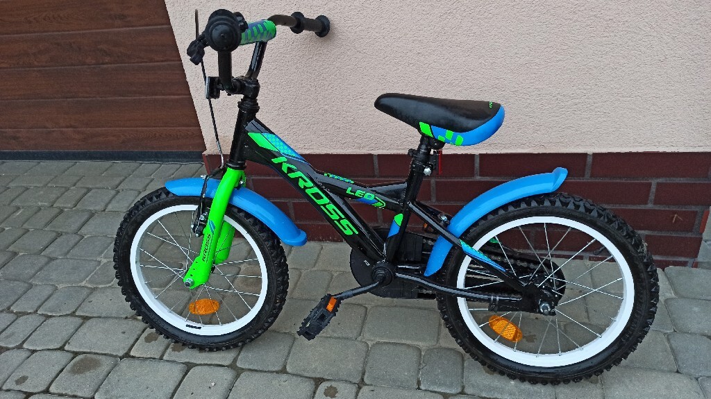ROWER DZIECIĘCY KROSS LEO 16" czarnoniebieski Sanok Kup teraz na