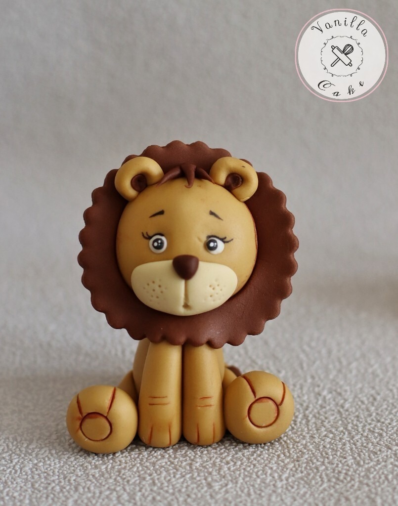 Lew figurka z masy cukrowej, safari +NAPIS GRATIS! Częstochowa Kup