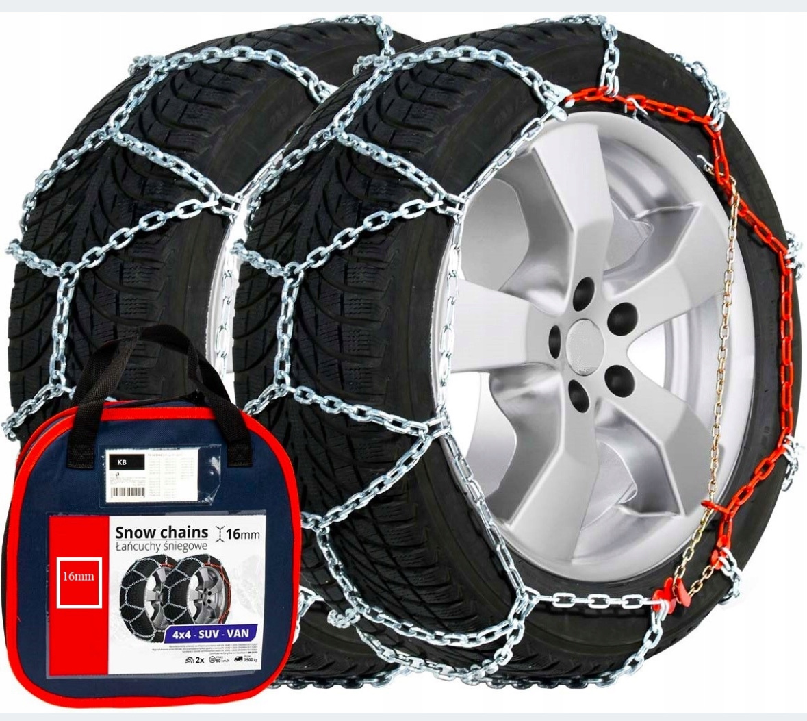 LANCUCHY SNIEGOWE NA КОЛЕСА KB-255 16MM 235/55/R19 