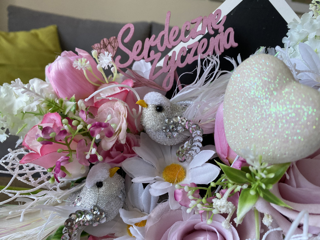 Flower box na ślub. Pamiątka. Prezent na wesele Czudec Kup teraz na