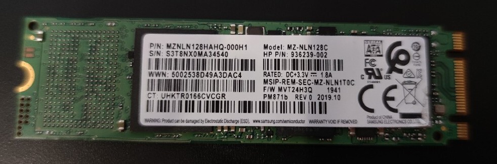 Dysk SSD Samsung MZ-NLN128C M.2 Sata M.2 128 GB | Warszawa | Kup teraz ...