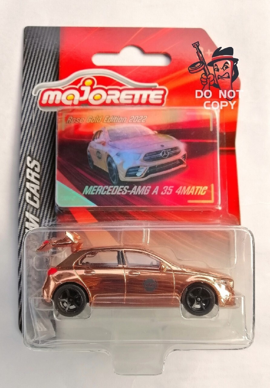 Majorette Mercedes-AMG A 35 4Matic Rouge - Voiture Miniature Die-cast Avec Roues Libres Et Carte Collection