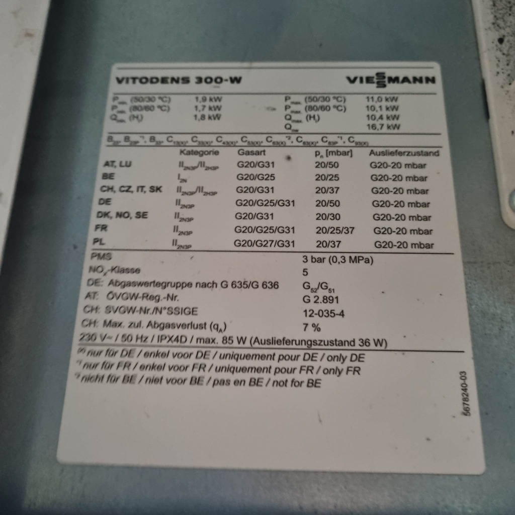 Viessmann Vitodens 300 W Moc 1 9 11