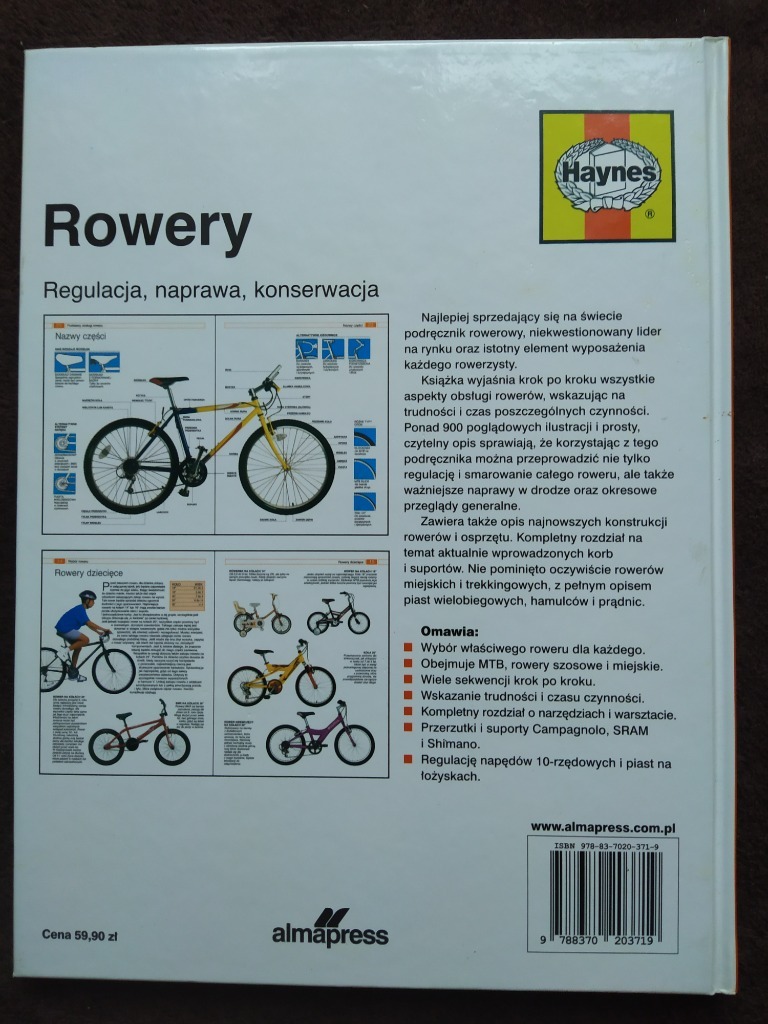 Ksiazka Rower Regulacja Naprawa Konserwacja Kup Teraz Za 21 99 Zl Lodz Allegro Lokalnie