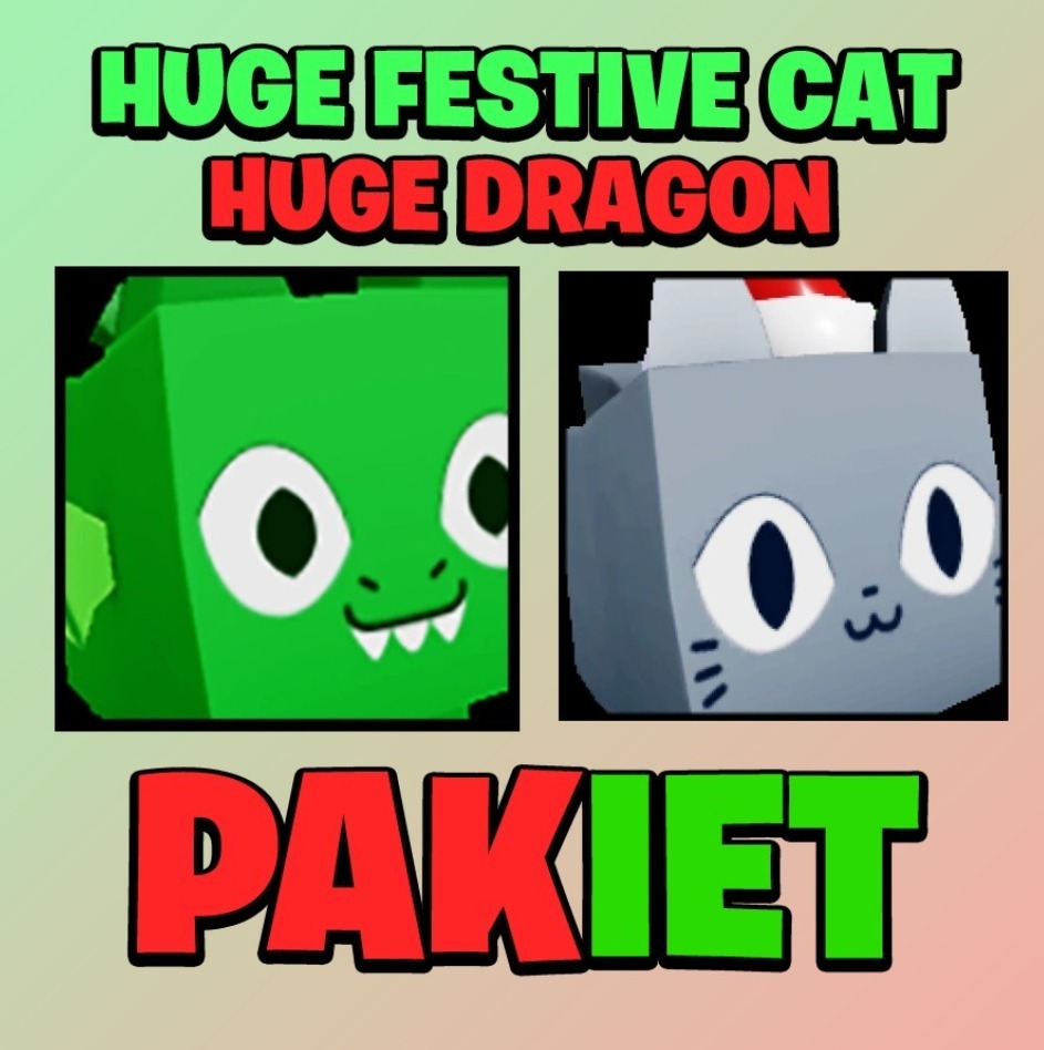 Huge Dragon + Huge Festive- Pet Simulator X ROBLOX | Łódź | Kup teraz
