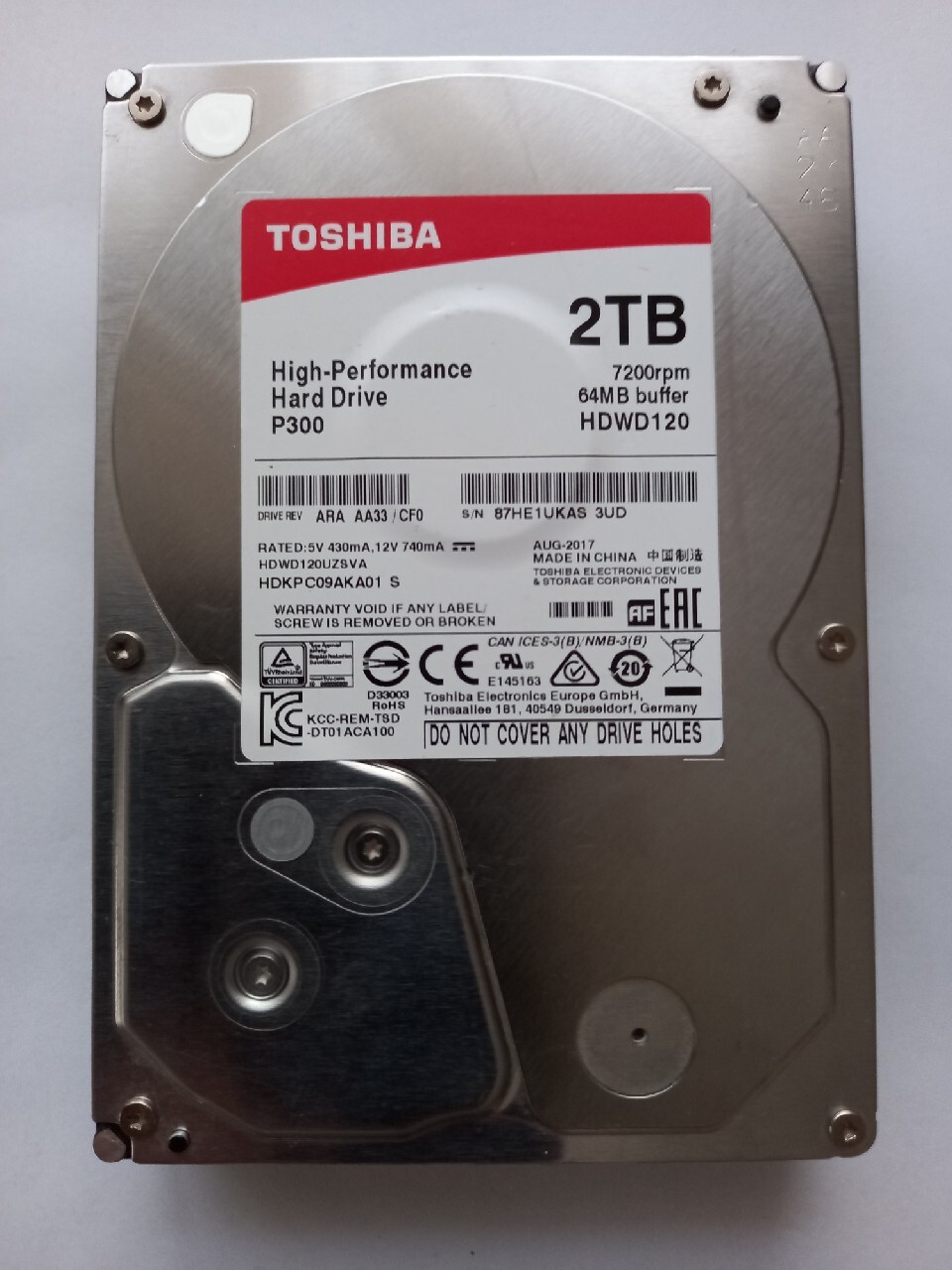 Dysk 2TB Toshiba HDWD120 SATA III 3,5" 7200 RPM | Ruda Wołoska | Kup ...