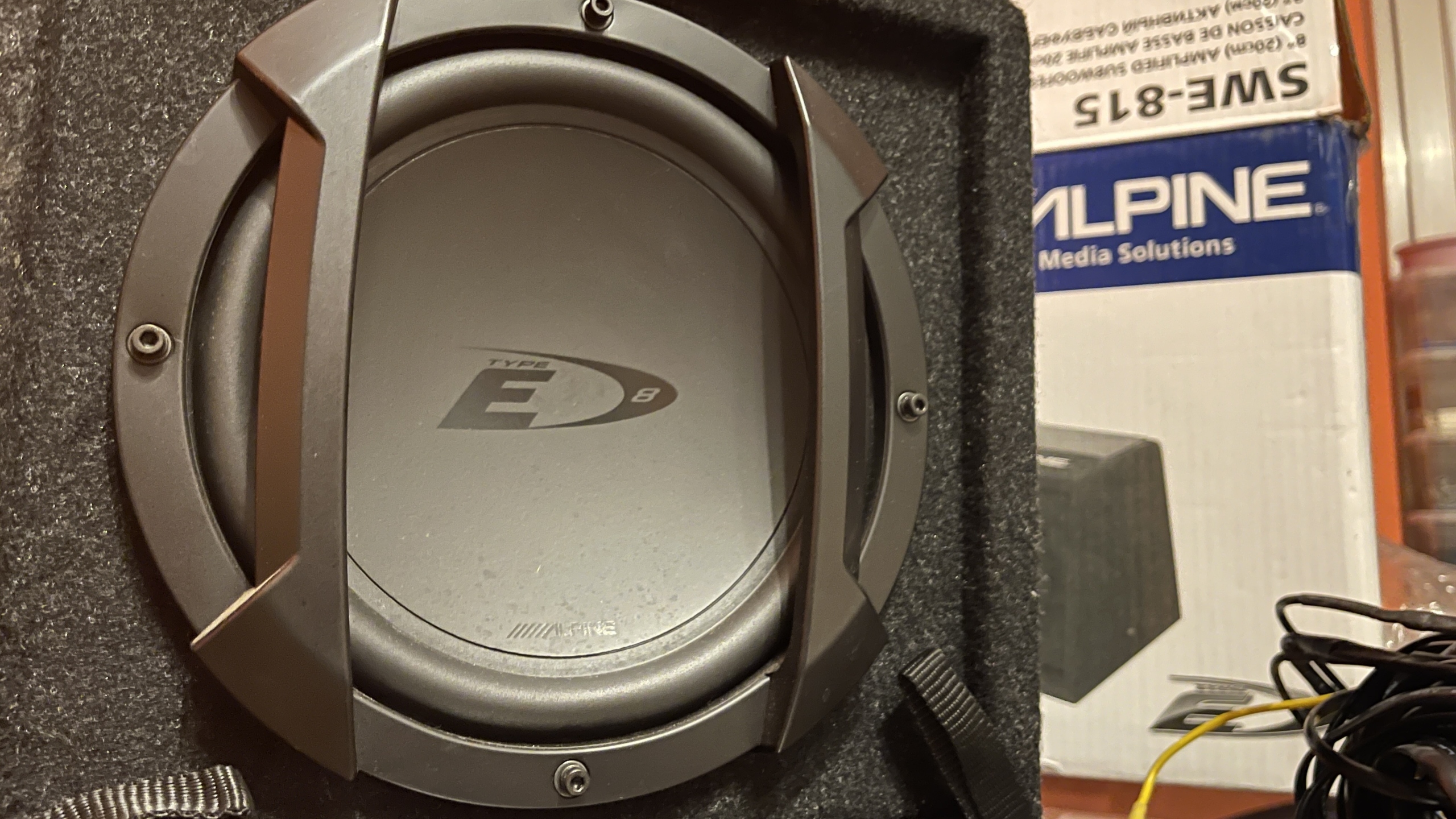 Alpine swe-815 skrzynia aktywna z okablowaniem | Kraków | Kup teraz na ...