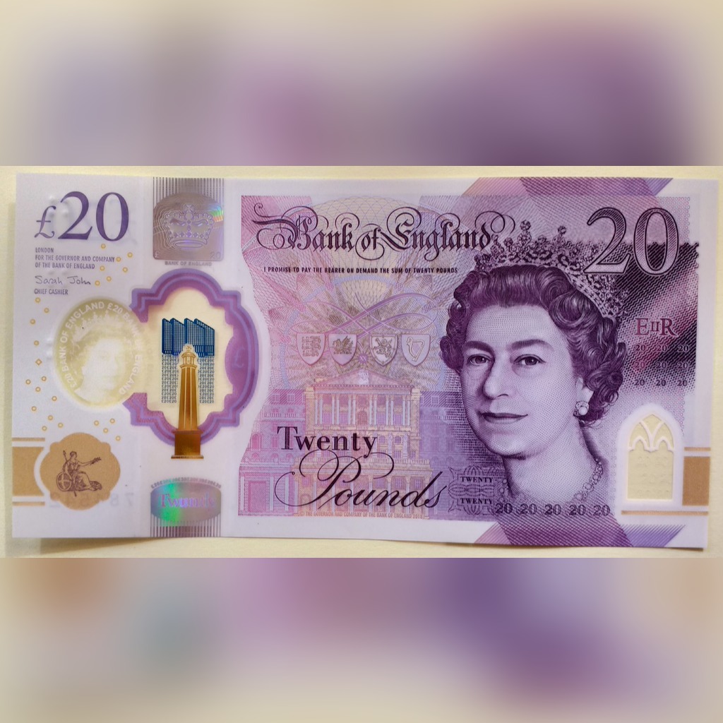 Anglia 20 Funtów 2020 - Polimer - Bank of England | Warszawa | Kup
