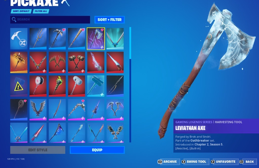 Konto Fortnite Leviathan axe, dużo skinów Łódź Kup teraz na Allegro