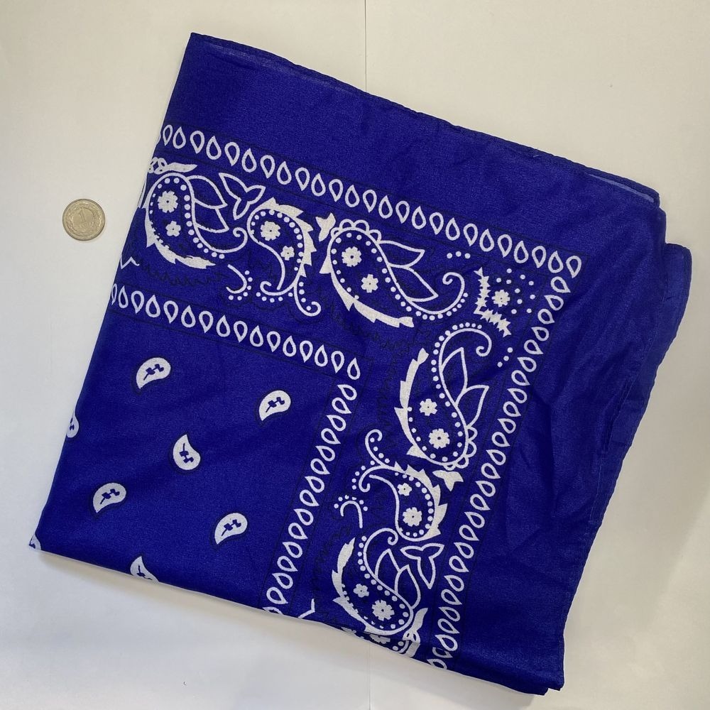 Niebieska bandana duża Gang Crips USA Wolica Kup teraz na Allegro