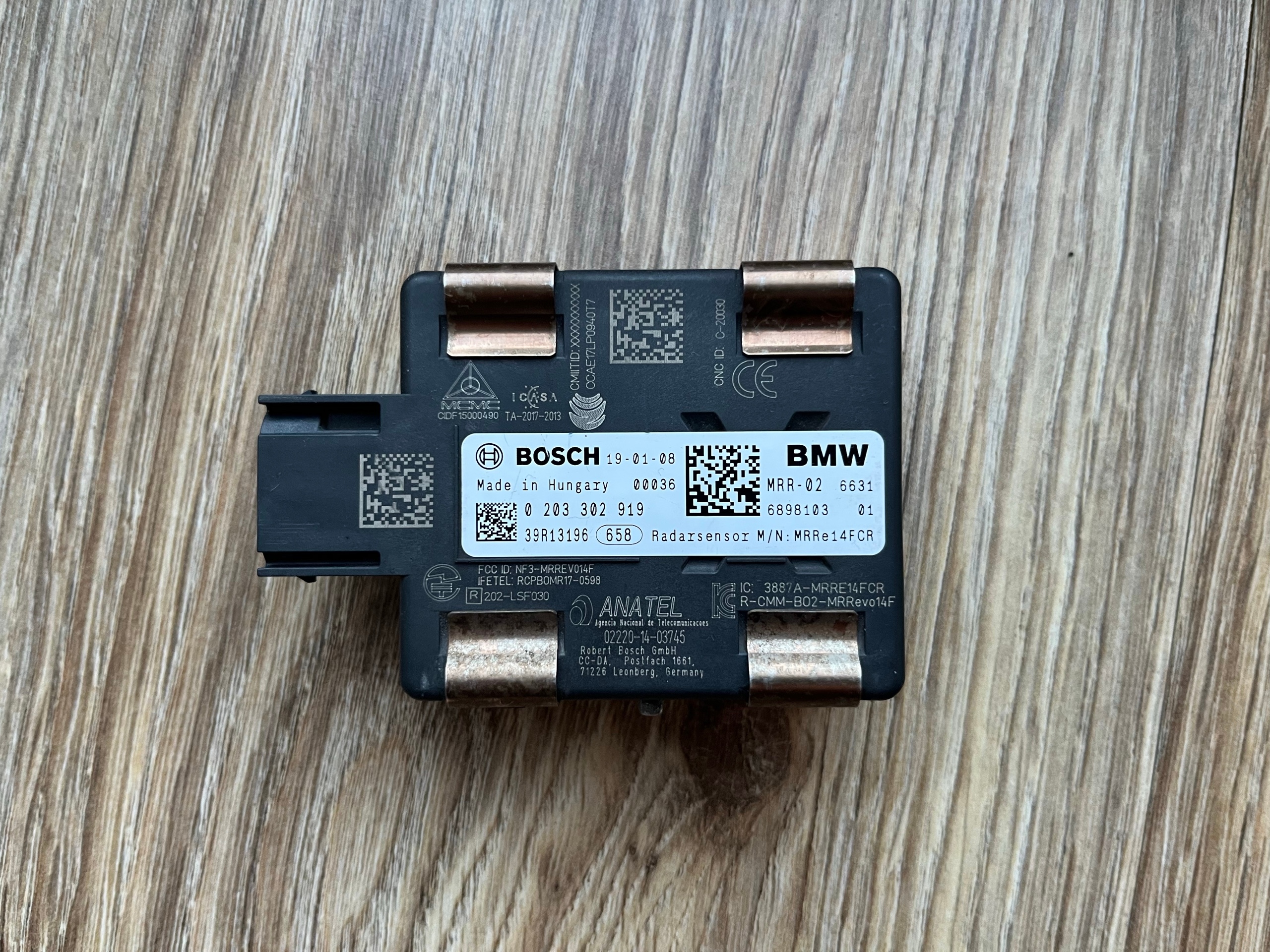 РАДАР ДИСТРОНІК СЕНСОР ACC БАМПЕР ПЕРІД BMW G20 G21 G28 G29 0203302919 