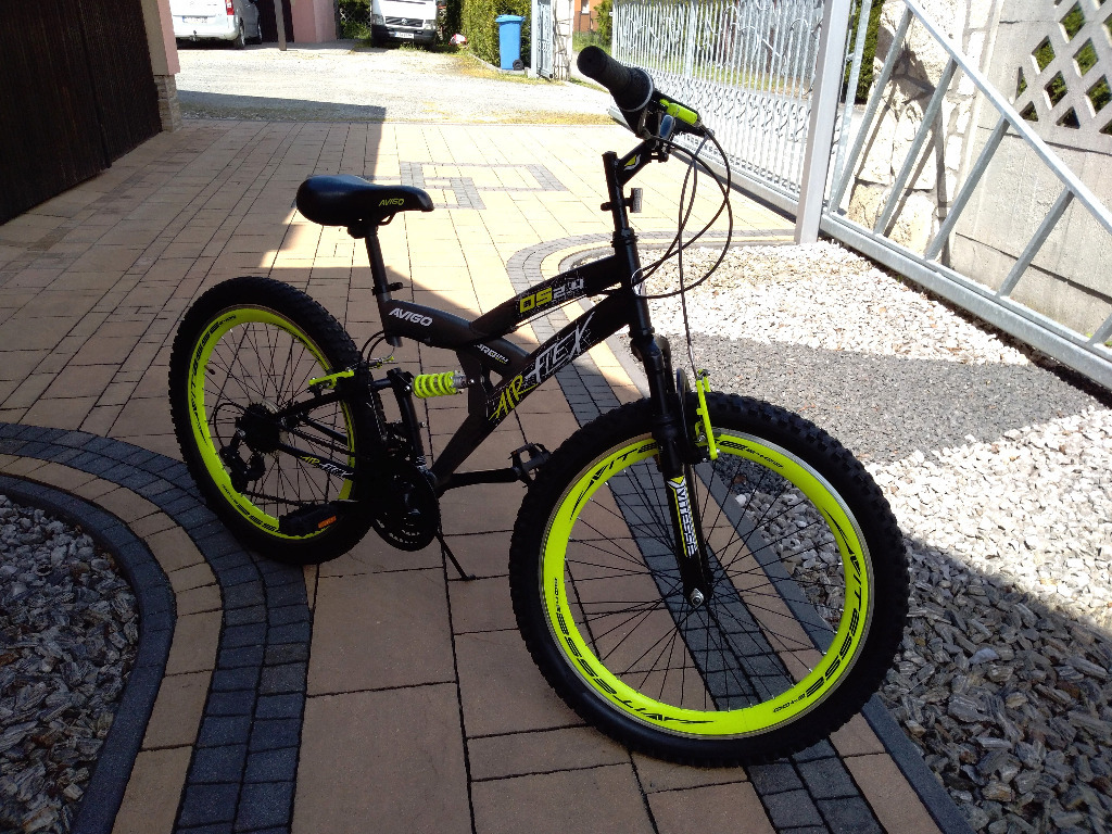 avigo air flex dual suspension bike 24