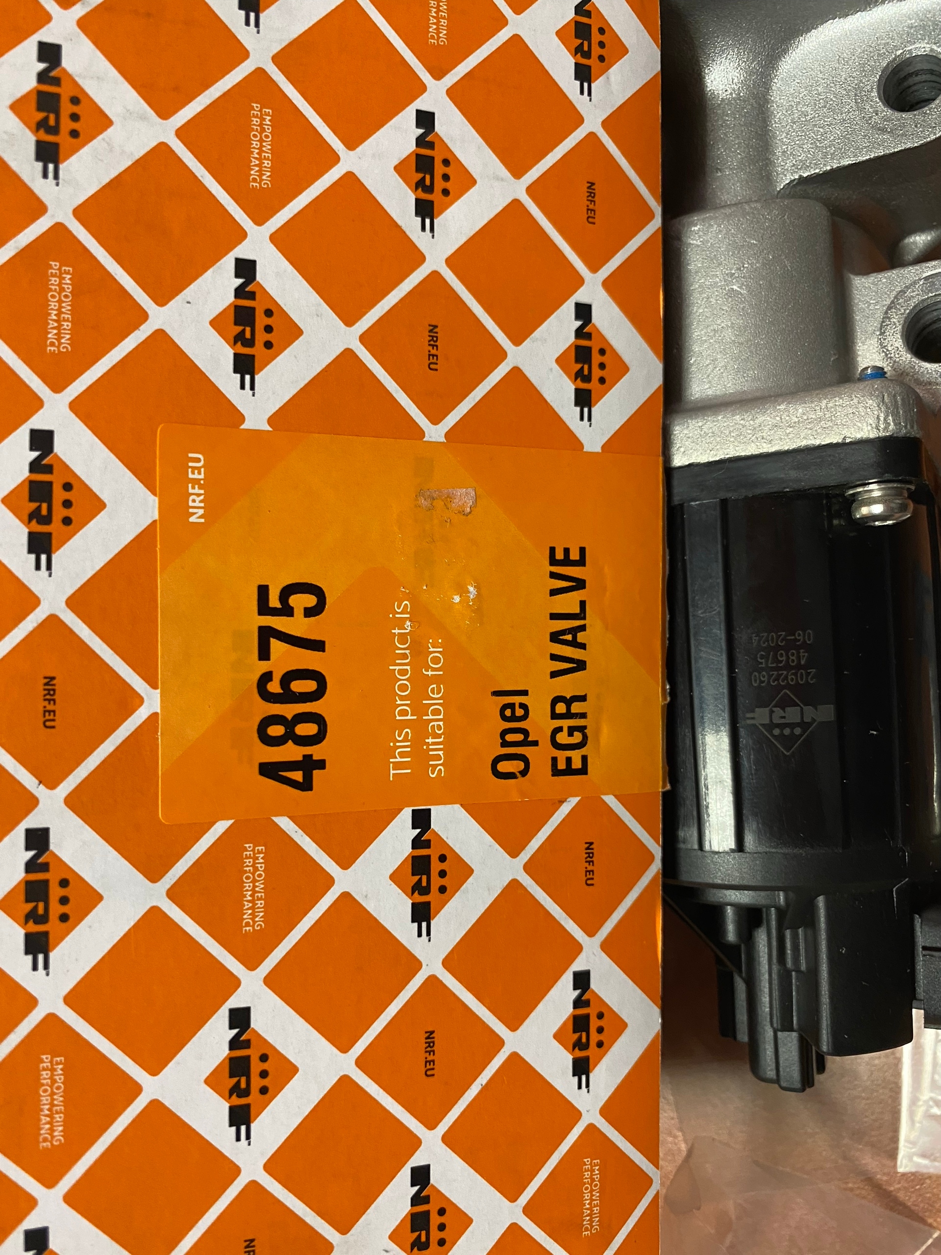 КЛАПАН ЕГР NRF48675 OPEL ASTRA ZADIRA MERIVA CORSA 