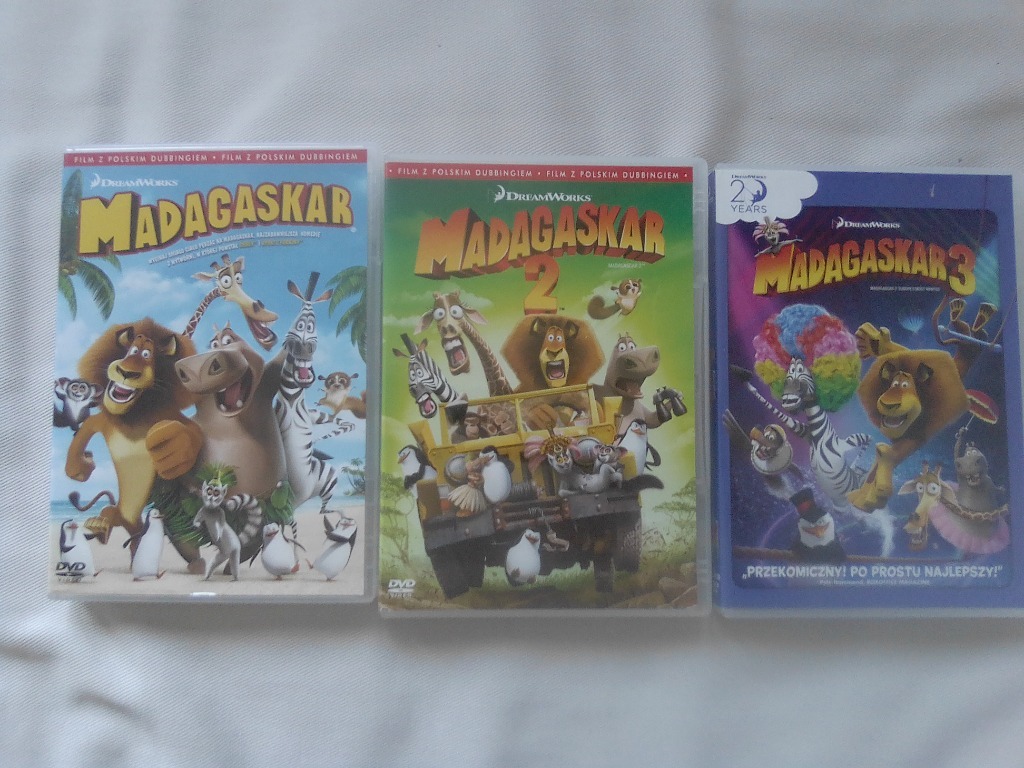 Madagaskar 1 2 3 dubbing pl | Warszawa | Kup teraz na Allegro Lokalnie