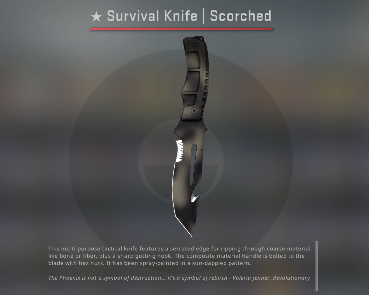 Survival Knife Scorched nóż survivalowy kosa Cs Go Piątkowisko Kup