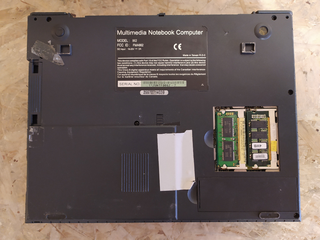 RETRO LAPTOP MULTIMEDIA NOTEBOOK COMPUTER 862 Szczytniki nad Kaczawą