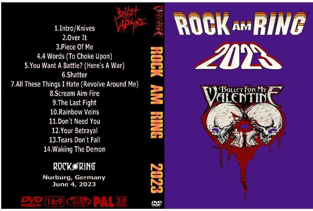 BULLET FOR MY VALENTINE Rock am Ring 2023 1 DVD(R) Sosnowiec Kup teraz na Allegro Lokalnie