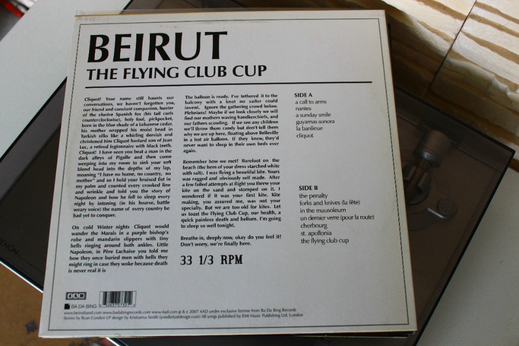 BEIRUT ''The Flying Club Cup '' LP unikat !!! | Skierniewice | Kup teraz na  Allegro Lokalnie