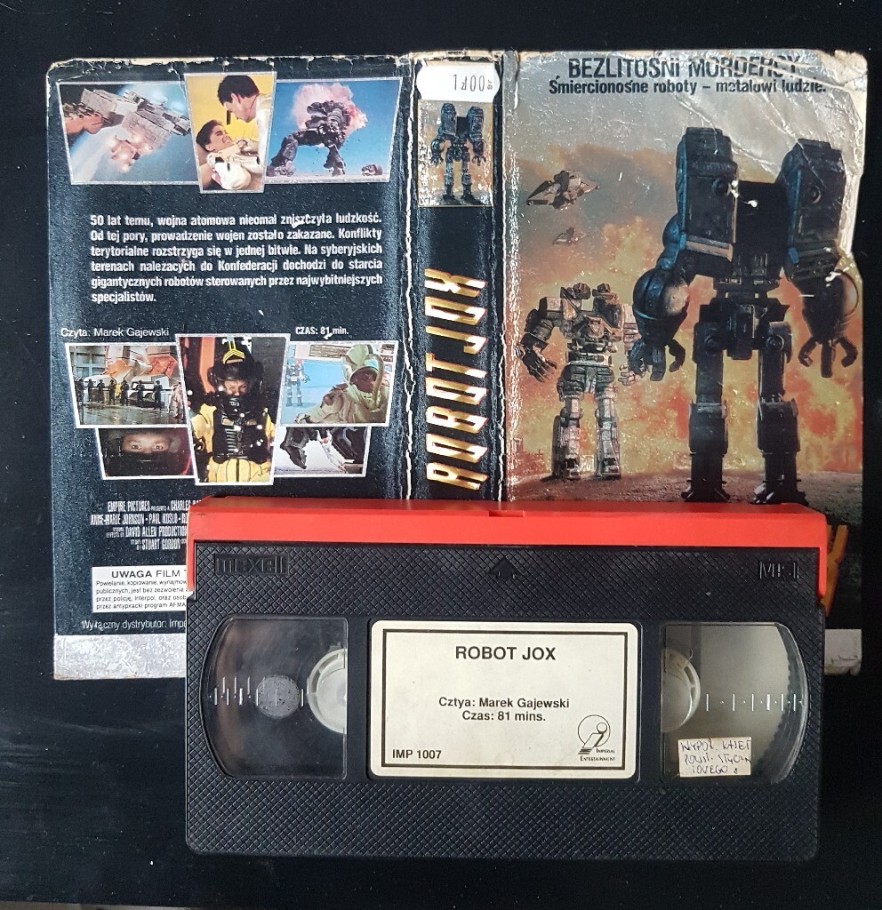 Robot Jox Bezlitośni Mordercy VHS Białystok Licytacja na Allegro