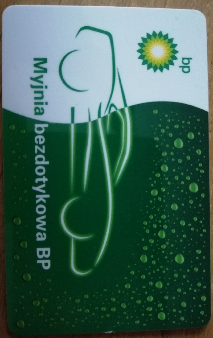 КАРТА KARNET MYJNIA BEZDOTYKOWA STACJA BP 300ZL + 5ZL KAUCJA ZA KARTE 