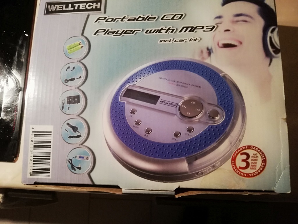 Przenośny Odtwarzacz CD/MP3 WELLTECHNOWY Leszno Kup teraz na