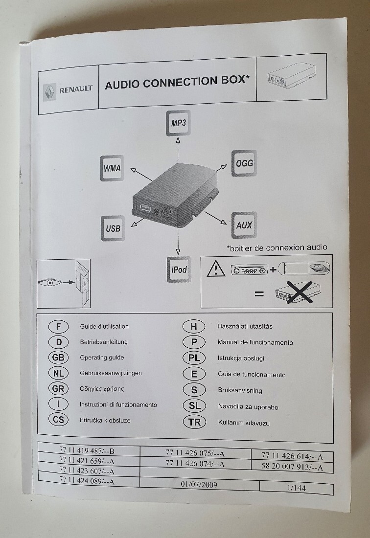 AUDIO CONNECTION BOX USB iPod MP3 AUX RENAULT WARSZAWA Kup teraz na