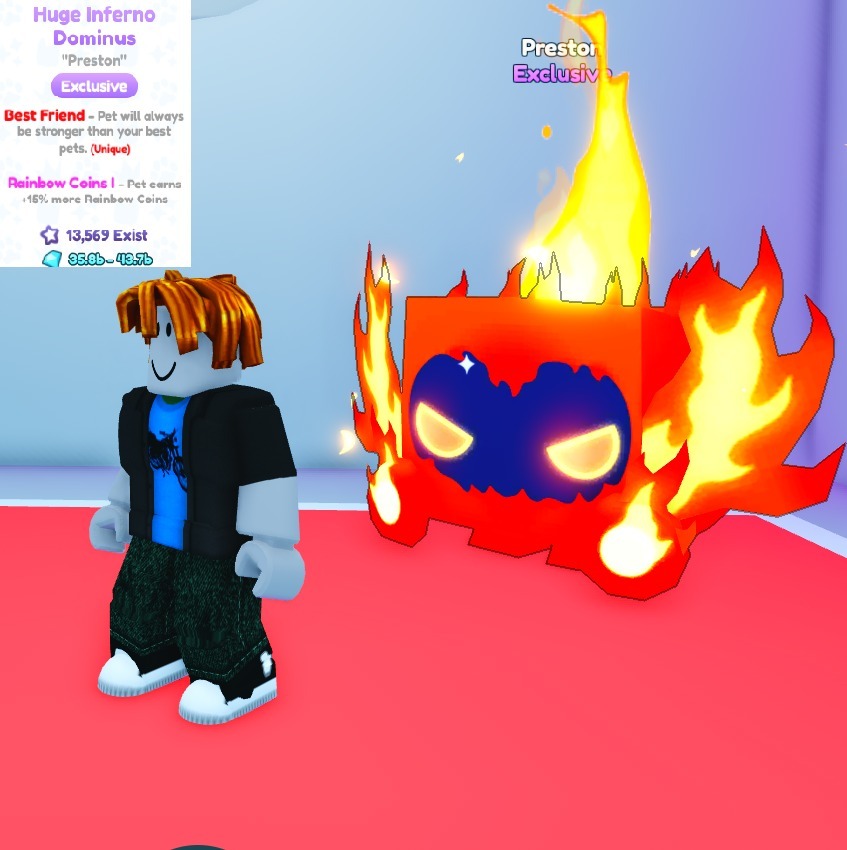 ROBLOX HUGE Inferno DOMINUS PET Simulator X PSX Gorzów Kup teraz na