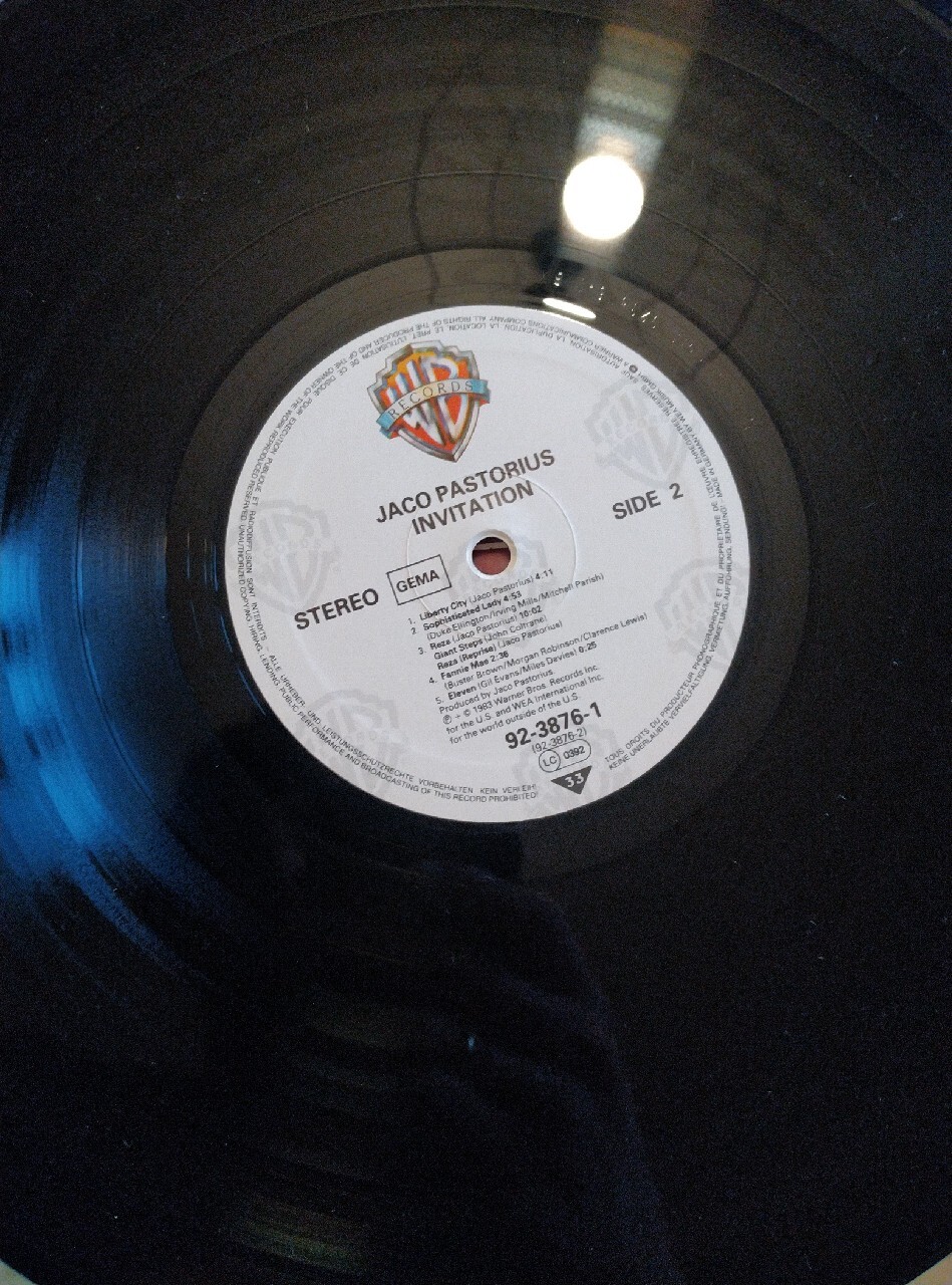 Jaco Pastorius Invitation (1983 press, EX+) Warszawa Licytacja na